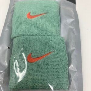 Nike Swoosh Wristbands Healing Jade/Team Orange ~ Unisex